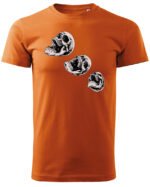 Halloweenowa Koszulka Unisex "Skull Trio" – Wybierz Kolor!