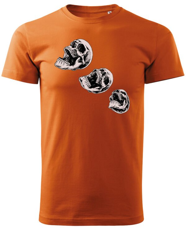 Halloweenowa Koszulka Unisex "Skull Trio" – Wybierz Kolor!