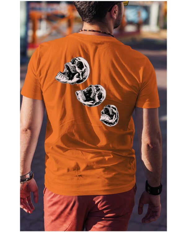 Halloweenowa Koszulka Unisex "Skull Trio" – Wybierz Kolor!