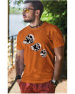 Halloweenowa Koszulka Unisex "Skull Trio" – Wybierz Kolor!