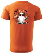Halloweenowa Koszulka Unisex "Stylowy Duch" – Wybierz Kolor!