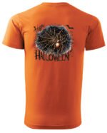 Halloweenowa Koszulka Unisex "Pajęczyna z Pająkiem" – Wybierz Kolor!