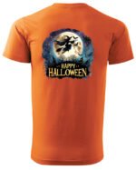 Halloweenowa Koszulka Unisex "Czarownica i Księżyc" – Wybierz Kolor!