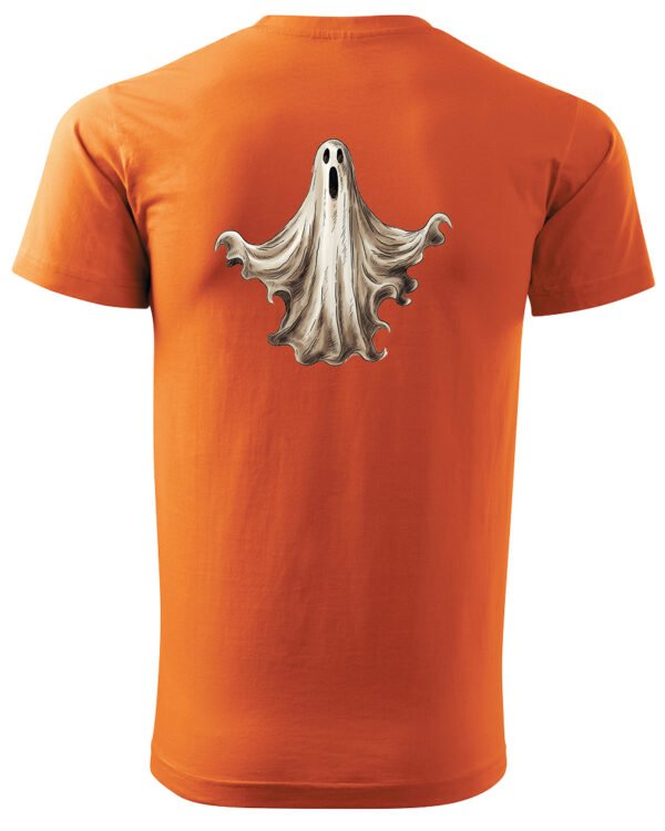 Halloweenowa Koszulka Unisex "Klasyczny Duch" – Wybierz Kolor!