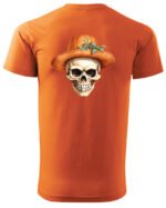 Halloweenowa Koszulka Unisex "Dynia i Czaszka" – Wybierz Kolor!