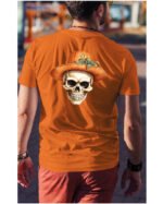 Halloweenowa Koszulka Unisex "Dynia i Czaszka" – Wybierz Kolor!