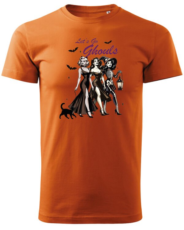 Halloweenowa Koszulka Unisex "Let’s Go Ghouls"- Girls Squad – Wybierz Kolor!