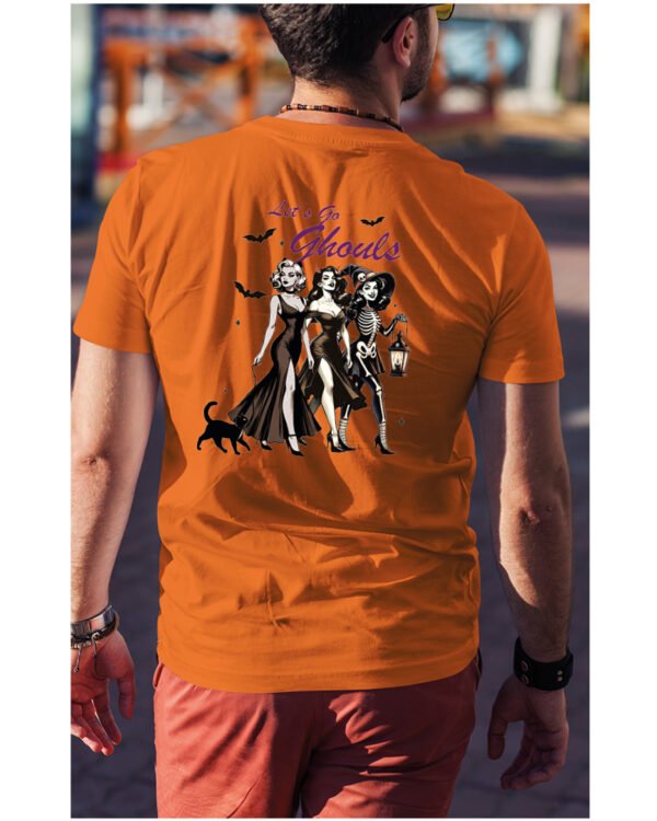 Halloweenowa Koszulka Unisex "Let’s Go Ghouls"- Girls Squad – Wybierz Kolor!