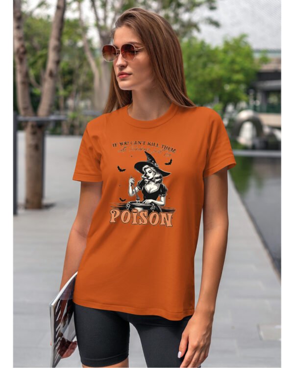 Halloweenowa Koszulka Unisex "Poison" – Wybierz Kolor!