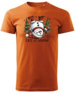 Świąteczna Koszulka “Let It Snow – Wesoły Bałwanek” – Unisex