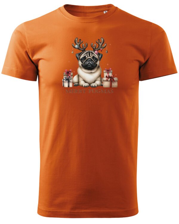 Świąteczna Koszulka “Merry Pugmas – Świąteczny Mops” – Unisex