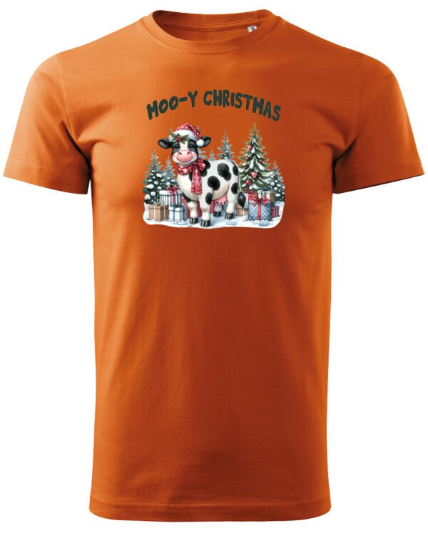 Świąteczna Koszulka “Moo-y Christmas – Świąteczna Krówka" – Unisex