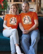 Świąteczna Koszulka “Bałwanek w Świątecznej Girlandzie” - Unisex