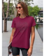 Koszulka Matematyczne serce, dla miłośników liczb – edycja Midnight, Unisex