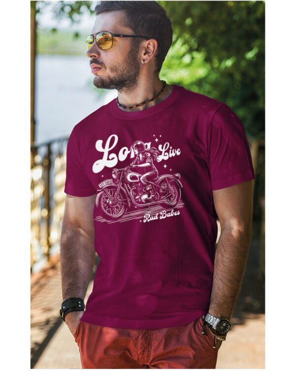 Koszulka Jazda, wolność, niezależność, „Long Live Rad Babes” – edycja White, Unisex
