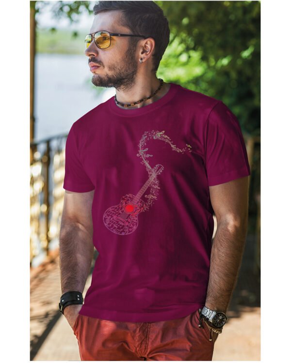 Koszulka Muzyka z duszy <br>Gitarowe wibracje - Unisex, dla niego