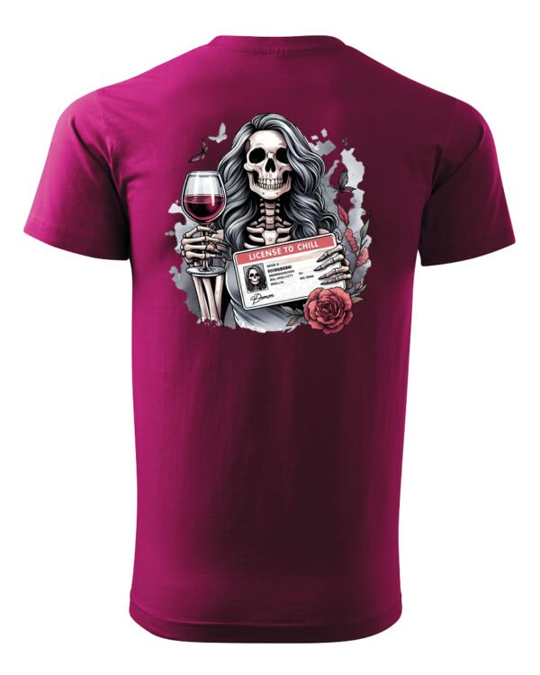 Koszulka License to Chill <br>Wino i relaks - Unisex, dla niego