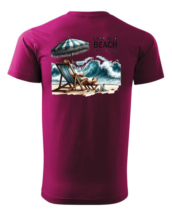 Koszulka Life is a Beach <br>Enjoy the waves - Unisex, dla niego