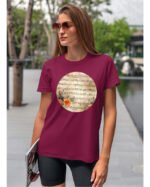 Koszulka Muzyczna harmonia <br>Nuty i kwiaty - Unisex, dla niej
