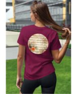 Koszulka Muzyczna harmonia <br>Nuty i kwiaty - Unisex, dla niej