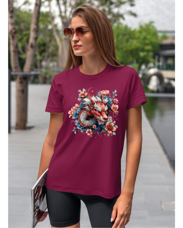 Koszulka Mistyczny Smok <br>Orientalna harmonia - Unisex, dla niej