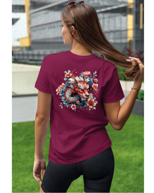 Koszulka Mistyczny Smok <br>Orientalna harmonia - Unisex, dla niej