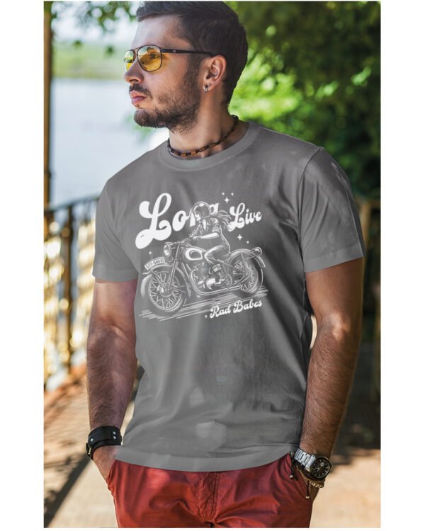 Koszulka Jazda, wolność, niezależność, „Long Live Rad Babes” – edycja White, Unisex