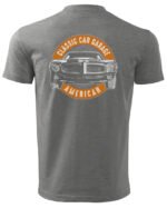 Koszulka Amerykański styl, „Klasyczne auto” – edycja White, Unisex