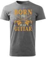 Koszulka Muzyczne serce „Born to play guitar” – Unisex