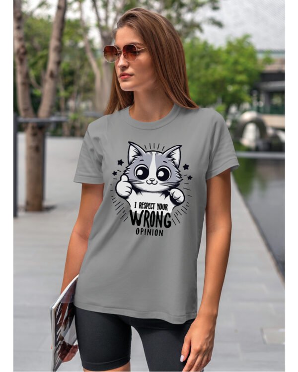 Koszulka Wrong Opinion <br>Szanuję twoją błędną opinię - Unisex, dla niej