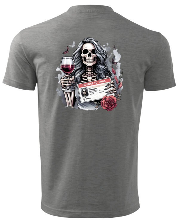 Koszulka License to Chill <br>Wino i relaks - Unisex, dla niego