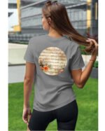 Koszulka Muzyczna harmonia <br>Nuty i kwiaty - Unisex, dla niej