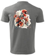 Koszulka Egzotyczny Urok Natury <br>Papuga w Kwiatowym Otoczeniu - Unisex, dla niego