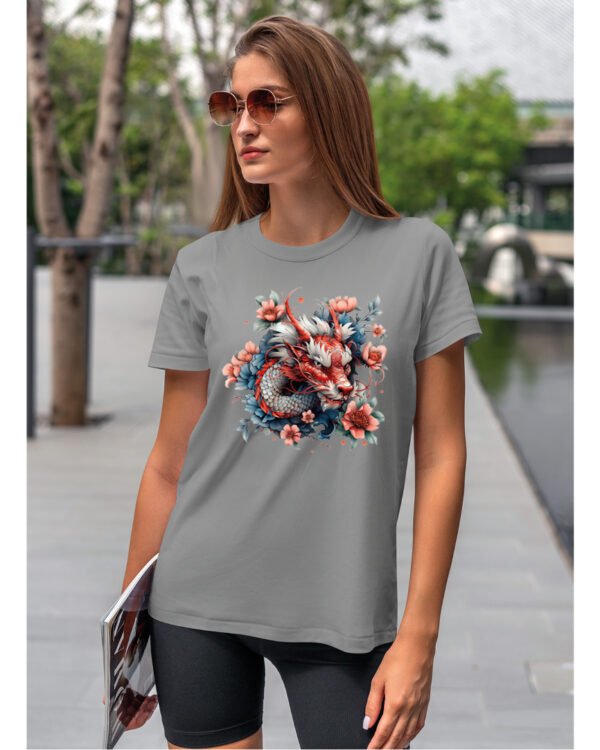 Koszulka Mistyczny Smok <br>Orientalna harmonia - Unisex, dla niej