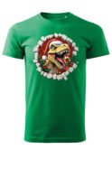 Świąteczna Koszulka “Dinozaur Święty Mikołaj”  – Unisex