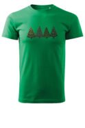 Świąteczna Koszulka “Zimowy Las Choinek” – Unisex