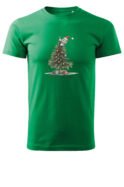 Świąteczna Koszulka “It’s That Time Again – Kot na Choince” – Unisex