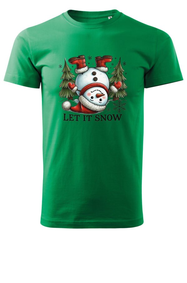 Świąteczna Koszulka “Let It Snow – Wesoły Bałwanek” – Unisex