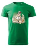 Świąteczna Koszulka “Bałwanek i Prezenty” – Unisex