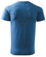 Koszulka Matematyczne serce, dla miłośników liczb – edycja Midnight, Unisex