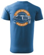 Koszulka Amerykański styl, „Klasyczne auto” – edycja White, Unisex
