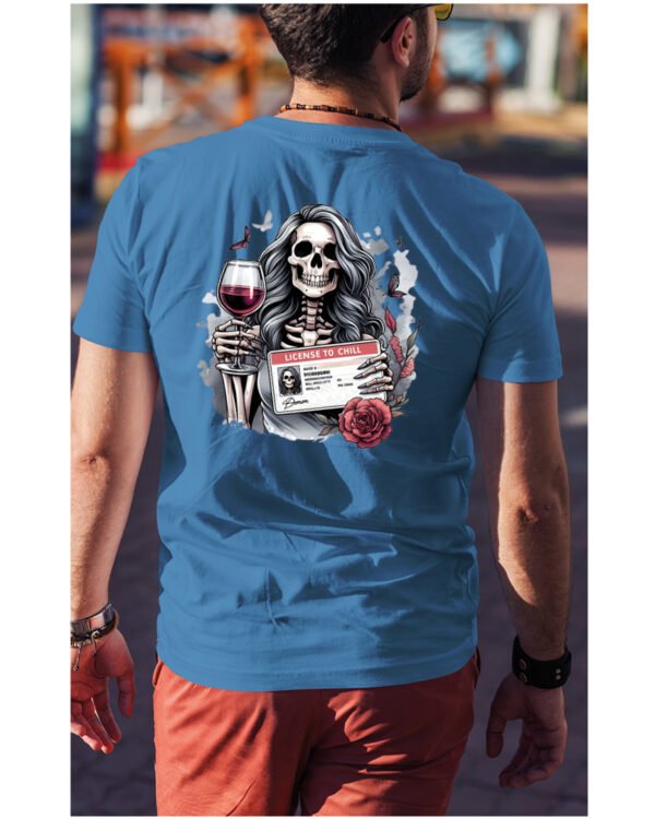 Koszulka License to Chill <br>Wino i relaks - Unisex, dla niego
