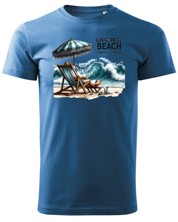 Koszulka Life is a Beach <br>Enjoy the waves - Unisex, dla niego