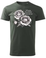 Koszulka Natura w swej dzikości, „Gdzie rosną dzikie róże” – Unisex