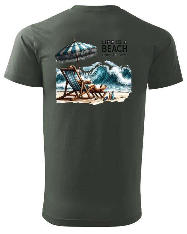 Koszulka Life is a Beach <br>Enjoy the waves - Unisex, dla niego