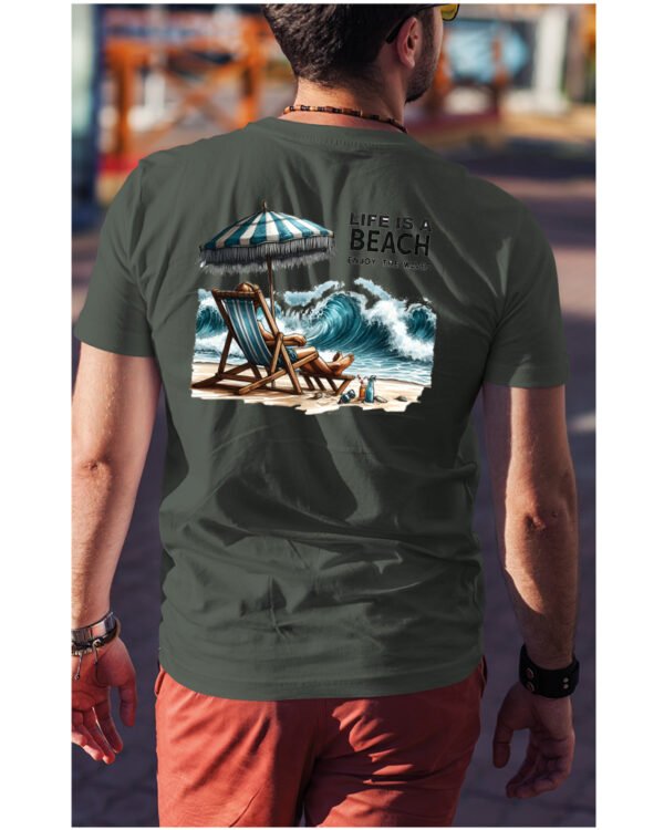 Koszulka Life is a Beach <br>Enjoy the waves - Unisex, dla niego