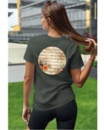 Koszulka Muzyczna harmonia <br>Nuty i kwiaty - Unisex, dla niej