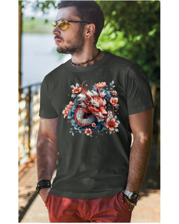 Koszulka Mistyczny Smok <br>Orientalna harmonia - Unisex, dla niego