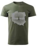 Patriotyczna Koszulka Unisex "Korzenie Polski" - siła tradycji – Wybierz Kolor!