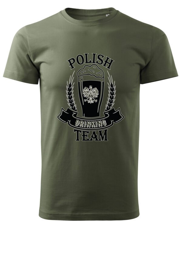 Patriotyczna Koszulka Unisex "Polish Drinking Team" – Wybierz Kolor!